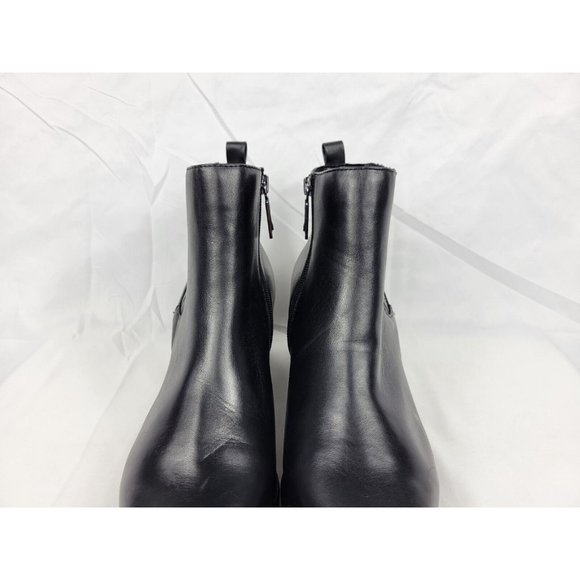 Blondo Elvina Waterproof Leather Zip Ankle Boots Womens Size 9 M Black B5768-017 - Picture 7 of 11